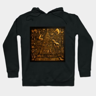 Gilded Secrets of the Pyramid Hoodie